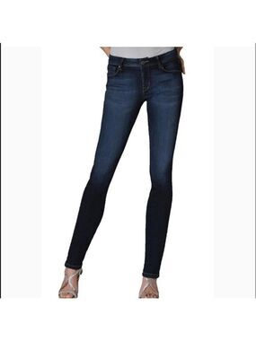 Fidelity Twiggy Skinny Dark Wash Blue Jeans, size 26